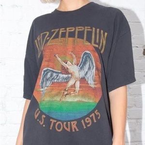 brandy melville led zeppelin oversized t-shirt